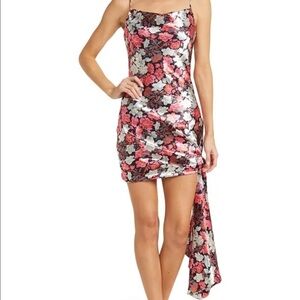 NWT- Cinq a Sept “Ryder” Floral Printed Silk Mini Dress